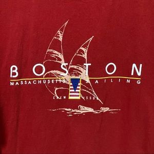 Vintage Boston Massachusetts Sailing Tee